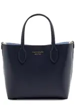 Kate Spade New York Bleecker Medium Leather Tote - Navy ONE SIZE