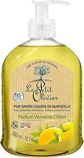 Pure Marseille Liquid Soap - Verbena Perfume by Le Petit Olivier for Women - 10.1 oz Soap