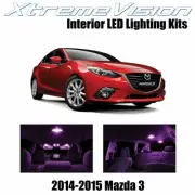 XtremeVision Interior LED for Mazda 3 2014+ (6 PCS) Pink (for: Mazda)