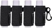 HEYSKAY 4PCS Lip Balm Holder Sleeves Keychain Compact Clip On Lipstick Holder Chapstick Holder Lip Gloss Holder Keychain Chapstick Elastic Sleeves