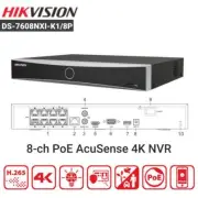 Hikvision AcuSense NVR DS-7608NXI-K1/8P AI 8 channel 12MP 8CH POE Video Recorder