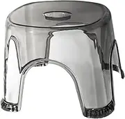 Clear Shower Foot Stool - Waterproof Corner Rest Seat, Non-Slip Transparent Bath Stool | Small Bathroom Foot Bench, Acrylic Bedside Seat for Compact Shower Areas, Modern Clear Bathroom Furniture