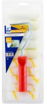11pc Mini Paint Roller Set Decorating Home DIY Painting Brush Sleeves Kit