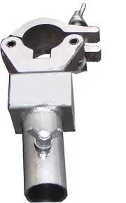 50mm pipe stand adaptor Fits standard 35mm socket on speaker or lighting stand