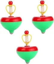 3pcs Kids Gyro Toys Pulling String Tops Toys Funny Gyro Playthings for Boys Girls Random Color