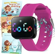 Potty Training Watch for Kids V2 A Water Resistant Potty Reminder Device for Boys & Girls to Train Your Toddler with Fun/Musical & Vibration Interval Reminder with Potty Training eBook
