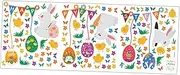 RORPOIR Easter Wall Sticker Set Easter Bunny Decal Adhesive Wall Decal for Easter Party Decorations