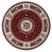 Estate Timeless Palatial Round Rug - 511 Red