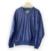 Cabela’s Navy Blue Long Sleeve Pullover Jacket Size Large Teflon Protected New!