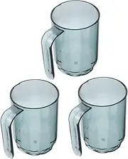 PAMINGONO 3pcs Portable Toothbrush Cups Set Lightweight Bathroom Tumbler for Rinsing Stylish Toothbrush Holder Multifunctional Household Use