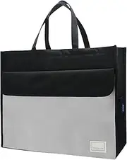 [Generic] File Storage Bag - Briefcase for Business, Document Bag, A3 Briefcase with Handle, Portable Document Storage Handbag with Large Capacity for Documents, Cards
