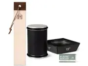 Parkway Home Black Roller Sharpener for Knives with Leather Strop -Sharpener Kit