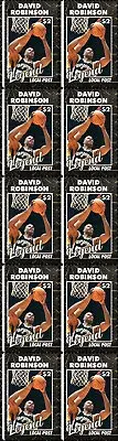 DAVID ROBINSON SPURS BASKETBALL LEGEND MINT VIGNETTE STAMP STRIP OF 10