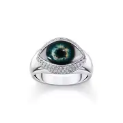 Genuine THOMAS SABO Ring with all-seeing eye with zirconia