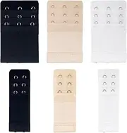 [Generic] Bra Clasp Extender,Adjustable Bra Extenders 2 Hook 3 Hook - Soft Elastic Strap Extension Buckle for Pregnancy Breastfeeding Everyday Use