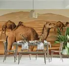 3D Desert Camel Wallpaper Wall Mural Removable Self-adhesive 357