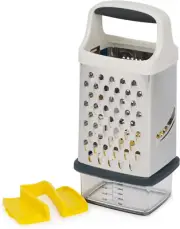 Multi-Grip Box Grater with Precision Food Grip, Stainless Steel Blades for Grati