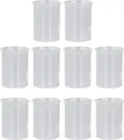 10Pcs Glass Beaker Set, Laboratory Borosilicate Glass Measuring Cup with Scale,