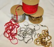 Sequin Trim 6mm 1/4" Wide Stitched Strung By The Yard Sold In 5 Yard Lengths
