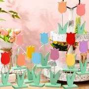Pcs Spring Wooden Tulips Table Centerpieces Multicolor Wooden 12 Classic style