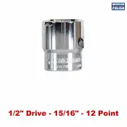 Kincrome K2896 - Socket 1/2" Drive 15/16" Mirror Polish