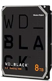 Western Digital 8TB WD_Black Performance Internal Hard Drive HDD - 7200 RPM, SATA 6 Gb/s, 256 MB Cache, 3.5" - WD8002FZBX