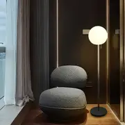 Eliza RGBW LED Floor Lamp - Black and White 1500mm High, PL0254