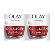Olay Regenerist Collagen Peptide24 Moisturiser 2 x 50g