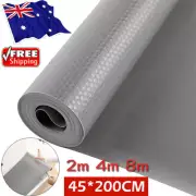 2m 5m 8m Bulk Roll - NonSlip Grey Waterproof Home Drawer Shelf Liner Mat Pad