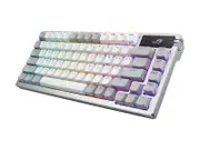 ASUS ROG Azoth - keyboard - 75% compact - with OLED display - moonlight white Input Device