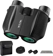 10x25 High Powered Binoculars for Adults - Wozel Compact Binoculars for Kids with Large View - Small Pocket Binoculars for Bird Watching Hunting Stargazing Cruise Ship Travel Hiking
