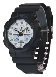 Casio G-Shock White Dial Sports Quartz 200M Men's Watch GA-100WD-1A