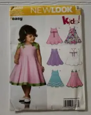 New Look Pattern A6688 Size 1/2 1 2 3 4 Dress Toddler Sleeveless
