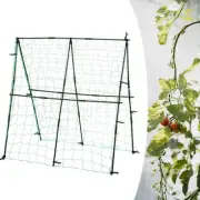 Cucumber Trellis Metal Grow Support Detachable 47.24inchx47.24inch with Netting