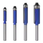 4PCS Flush Trim Router Bit Set 1/4 Inch Shank Top Bearing Flush Trim Router Bit