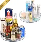 2-Pack Lazy Susan Turntable, Rotating Spice Rack Organizer for Kitchen, Bathroom