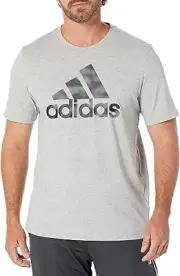 Adidas Climalite Badge Of Sport T-Shirt CD7937 Men's Grey Heather, Black