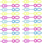 JUMPLAWN 100Pcs Bubble Maker for Fun Bubble Blower Wands for Outdoor Play Safe and Bubble for Teens Random Color
