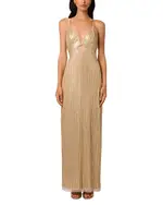 Liv Foster Madelyn Beaded Long Column Gown