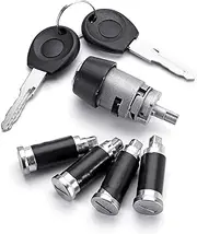 Ignition Switch and Door Lock Barrel Set 2 Keys, for VW, Caravelle T4 1990-2003 Transporter car Door Lock
