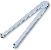 Universal Angle Grinder Wrench - Adjustable Pin Spanner Locknut Wrench for Backing Pads and Round Nuts with Drilled Holes - Essential Tool for Angle Grinder Maintenance