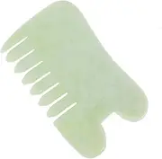 Massaging boards Skin SPA jade Head Guasha Comb gua sha facial tools jade massage jawline sculptor massage tools scraping massagetool facial massager scraping stick (emerald, One size)