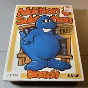 Dinosoft Addition and Subtraction Software IBM Tandy Vintage 1991 Sealed