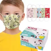 100 Pcs 4-PLY Face Masks Kid Children Disposable Cartoon Cover Multi-Colors