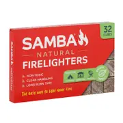 Samba Natural Firelighters - 32 Pack