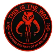 This Way Weapons Part of My Religion PVC RUBBER Patch [HOOK FASTENER -TW2]