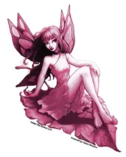 #SEXY #FAIRY PINK LEAF FAERIE #FAE VINYL #BumperSticker #STICKERS/#DECALS