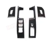 For F-150 2021 2022 ABS Carbon Fiber Car Interior Window Switch Panel Cover Trim (for: Ford)