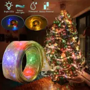 15.4ft Luces de cinta navideñas Luces de hadas de cinta De pilas Luces de cadena