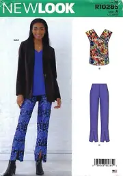 New Look R10285 Sleeveless Top, Jacket & Pants w Split Hem Detail Sz 10-22 N6645